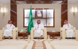  الأمير محمد بن سلمان للاعبي الأخضر: استمتعوا  بمباريات كأس العالم