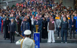 الأمير محمد بن سلمان يشهد سباق «فورمولا إي الدرعية» النهائي