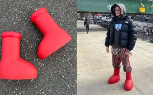 «الأحذية الحمراء الكبيرة» تثير الجدل على مواقع التواصل.. فما القصة؟