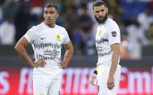 "بنزيما" بعد أول أهدافه مع الاتحاد: "الأجواء مذهلة.. شكرًا للجماهير"  (فيديو)