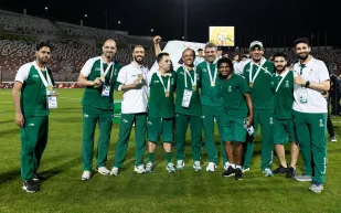 السعودية تتوج بذهبية كرة القدم في دورة الألعاب العربية