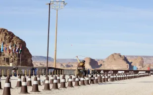 المنتخب السعودي يسيطر على كأس العالم للرماية من على ظهر الخيل