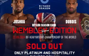 تركي آل الشيخ يعلن نفاذ جميع التذاكر العامة لنزال "Riyadh Season Card Wembley Edition"