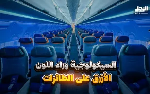 السيكولوجية وراء اللون الأزرق على الطائرات (فيديوجراف)