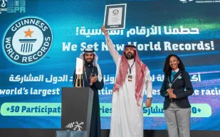  المملكة تدخل "غينيس" للأرقام القياسية وتتوج الفائزين بكأس العالم للدرونز ( صور)
