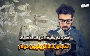 قفزة تاريخية.. ثروات الأغنياء تتجاوز 3.3 تريليون دولار (فيديوجراف)
