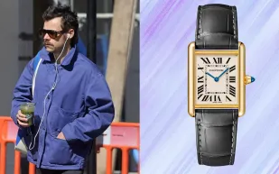 ساعة Cartier Tank تزيّن معصم هاري ستايلز لأول مرة