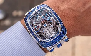 الكشف عن بوجاتي شيرون توربيون باجيت: ساعة بتصميم يحاكي محرك W16