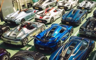 موكب "كوينيجسيج" الفاخر يجوب أوروبا بسيارات تفوق 100 مليون دولار