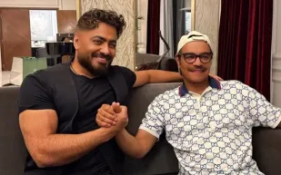 رابح صقر وتامر حسني في لقاء غامض: هل نشهد تعاونًا قريبًا؟