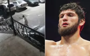 نجا من الموت بأعجوبة.. محاولة اغتيال لمصارع فنون قتالية في داغستان (فيديو)