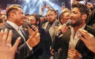 بعد جدل مع عمرو دياب.. تامر حسني يحتفل بتصدر أغنيتين من ألبومه الجديد قوائم أنغامي