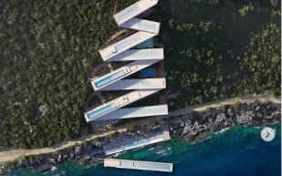 المنتجع الأنيق الذي يتبع شكل الطبيعة.. Zig-Zag الألباني يأسرك بجماله (صور) 