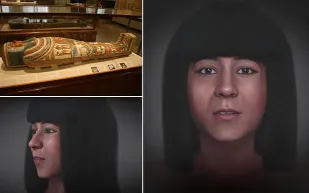 إعادة بناء وجه كاهنة مصرية غنت لتهدئة الآلهة (فيديو) 