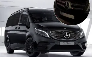 Mercedes-Benz V-Class بلوحة CR7 الفريدة تجذب الأنظار في شوارع دبي