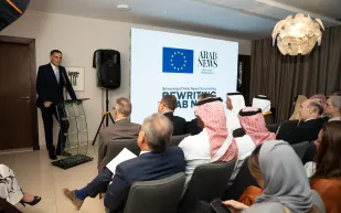 عرض خاص لفيلم وثائقي عن "عرب نيوز" في مقر بعثة الاتحاد الأوروبي بالرياض