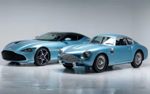 زوج نادر من سيارات Aston Martin DB Zagato في مزاد مونتيري المرتقب