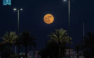 في سماء الحدود الشمالية.. اكتمال قمر الغزال يبهج عشاق الفلك