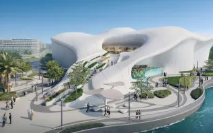 مبنى "تيم لاب فينومينا أبوظبي".. ابتكار معماري خارج المألوف