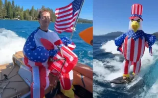 مارك زوكربيرغ يلفت الأنظار ببدلة منفوخة في لقطة طريفة (فيديو)