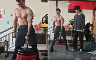 صيني يدخل موسوعة غينيس في رفع الأثقال بإصبع واحد (فيديو)