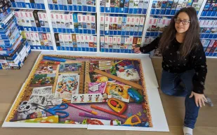 أمريكية تدخل موسوعة غينيس بأكبر مجموعة بازل في العالم 