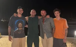 كونور ماكغريغور يلتقي ديفيد بيكهام ويصفه بـ"الإلهام الكبير" (صور)