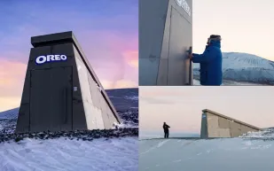 أوريو تبني قبوًا لحفظ البسكويت في القطب الشمالي