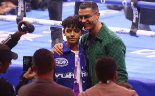 كيف رد كريستيانو رونالدو على هدف نجله جونيور؟ (فيديو)