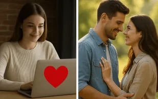 دراسة تكشف الفجوة بين الحب عبر الإنترنت والواقع