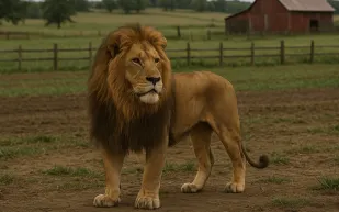 حبس صاحب مزرعة أطلق أسده على عامل مصري في ليبيا