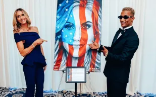 مبادرة موسيقية تجمع محمد رمضان ولارا ترامب في الولايات المتحدة (صور)