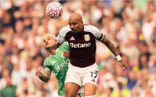 أستون فيلا يفرض التعادل على نيوكاسل بعشرة لاعبين 