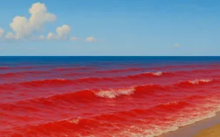 ظاهرة نادرة تغيّر لون بحر الجليل إلى الأحمر وتثير اهتمام الباحثين (فيديو)
