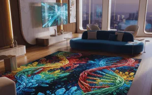 حمضك النووي يتحوّل إلى تصميم فاخر: مفرش شخصيّ مبتكر في منزلك