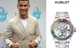 بقيمة تفوق مليوني دولار.. مجموعة Hublot الفاخرة تزين معصم كريستيانو رونالدو 
