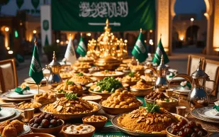 نكهاتنا التراثية.. أطباق تتصدر الاحتفال في اليوم الوطني السعودي الـ 95