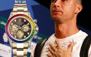 كريستيانو رونالدو يتألق بساعة رولكس دايتونا نادرة