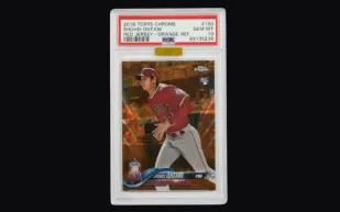 بطاقة نادرة للاعب بيسبول ياباني تُعرض في مزاد سوذبيز بعد إنجاز تاريخي