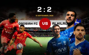 القادسية يهدر الفوز والهلال يفرض التعادل في قمة مشتعلة (فيديو)