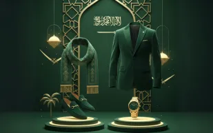 الأخضر يُهيمن: قطع خريفية فاخرة للرجل العصري احتفالاً باليوم الوطني 