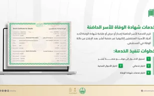  الأحوال المدنية تطلق خدمة رقمية لإصدار شهادات الوفاة للأسر الحاضنة