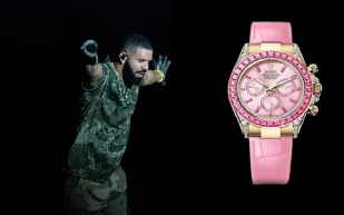 دريك يخطف الأنظار بساعة رولكس نادرة