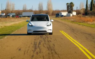 حين اصطدمت تسلا بالخيال.. جدار كرتوني يكشف حدود القيادة الذاتية (فيديو)