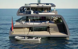 يخت AERA المبتكر من رويال هويزمان يظهر بتقنية الجناح الثابت في معرض موناكو لليخوت