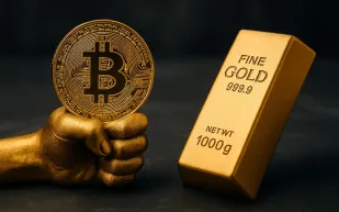 الذهب يسرق الأضواء من البيتكوين في عام التحولات الكبرى