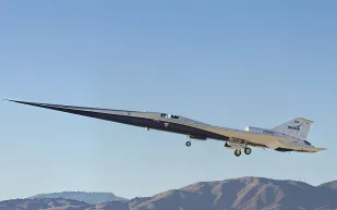 ناسا تختبر بنجاح طائرة X-59 الأسرع من الصوت بـ"دويّ صامت" (فيديو)