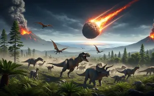 دراسة حديثة تحسم الجدل: الكويكب وحده وراء انقراض الديناصورات