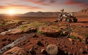 هل يُخفي جليد المريخ سر الحياة؟ اكتشاف علمي مدهش داخل دوامة الكوكب القطبية