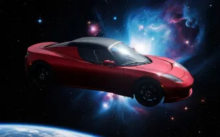 دراسة علمية تكشف احتمالات اصطدام سيارة تسلا الفضائية بالأرض